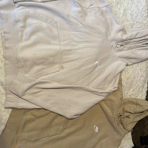 2 Used Nike hooded sweatshirt